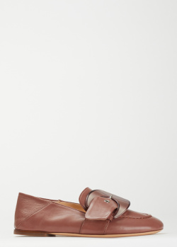 Лофери зі шкіри AGL коричневого кольору, фото